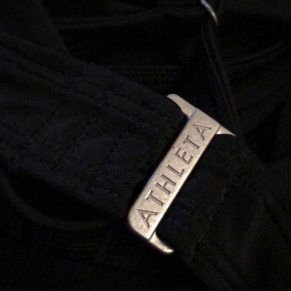 Athleta Tankini Top NWT Waterfall Bandeau Black 32 B/C - Picture 7 of 9
